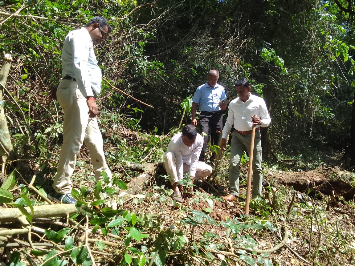 පල්ලේපොල වැව් රක්ෂිතයේ සහ ජලපෝෂක ප්රදේශවල මී සහ කුඹුක් පැල 200ක් රෝපණය කිරීමක්.