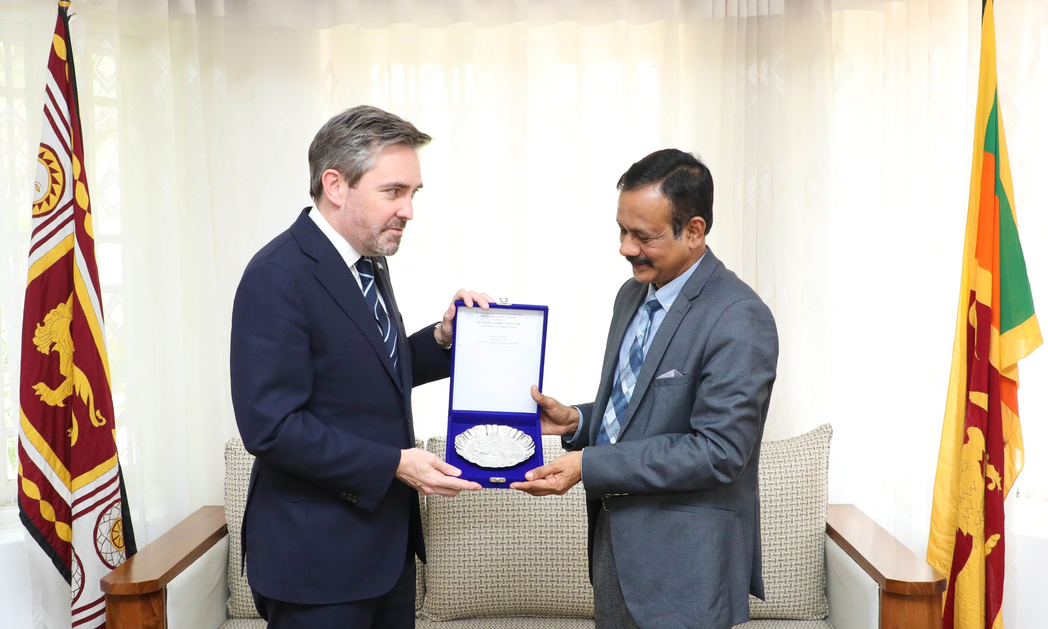 මධ්යම පළාත් ආණ්ඩුකාරවරයා සහ එක්සත් ජාතීන්ගේ සංවිධානයේ නියෝජිත හමුවක්...