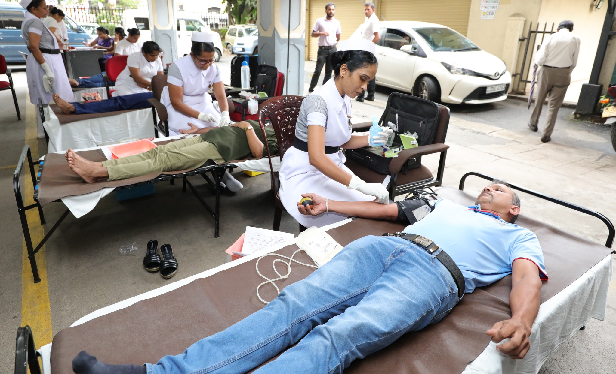 මධ්යම පළාත් මාර්ග සංවර්ධන අමාත්යාංශය මගින් සංවිධානය කරන ලද ලේ දන්දීමේ වැඩසටහනක්