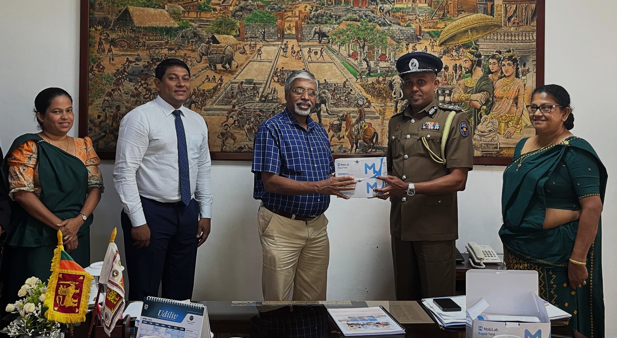 මධ්‍යම පළාතට ක්ෂණික විෂ මත්ද්‍රව්‍ය පරීක්ෂණ කට්ටල 150ක පරිත්‍යාගයක්