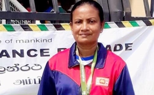 ඉන්දියා - ශ්රී ලංකා ප්රවීනයන්ගේ විවෘත මළල ක්රිඩා තරගාවලියේ දී කාන්තා මීටර් 200 තරඟයෙන් ලෝකඩ පදක්කම.
