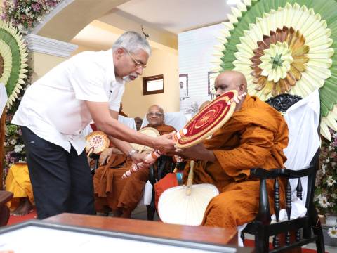 ශ්‍රී ලංකා රාමඤ්ඤ මහා නිකායේ 13 වන සඤ්ඤා ලේඛකාධිකාරී නාහිමි  අක්තපත්‍ර  ප්‍රදානෝත්සවය මහනුවර කපුලියද්ද ශ්‍රී  ශෛලතලාරාම විහාරස්ථානයේ දී.