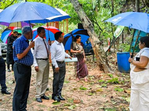 මහනුවර උඩවත්තකැලය රක්ෂිතයේ වර්ෂාධික කාලයන් වලදී ගලා එන ජලය කළමනාකරණය කිරීම වෙනුවෙන් වූ සාකච්ජාවක්